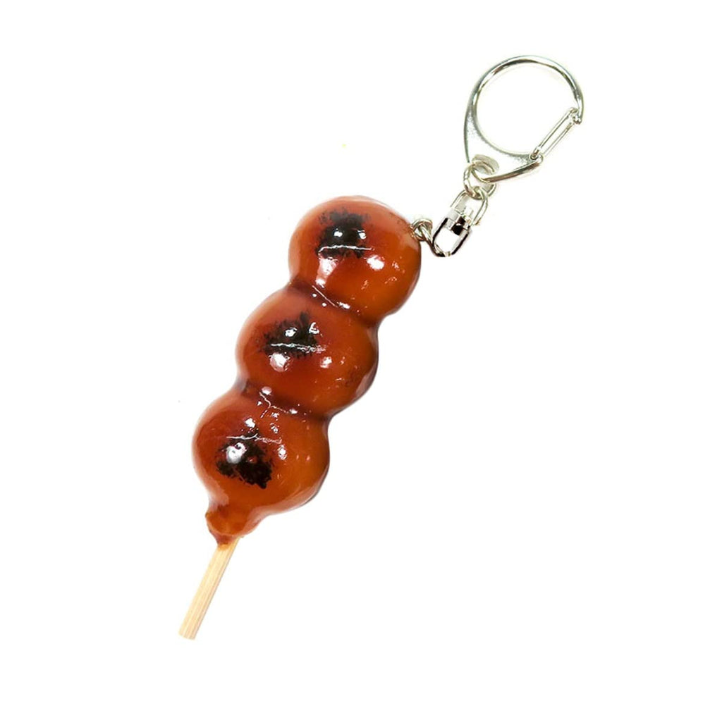 Handmade Mitarashi Dango Food Keychain Pendant
