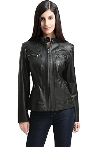 Women's Lambskin Leather Biker Jacket