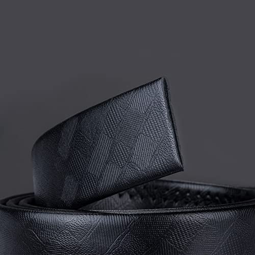 Men's Genuine Leather Belt with Automatic Alloy Buckle