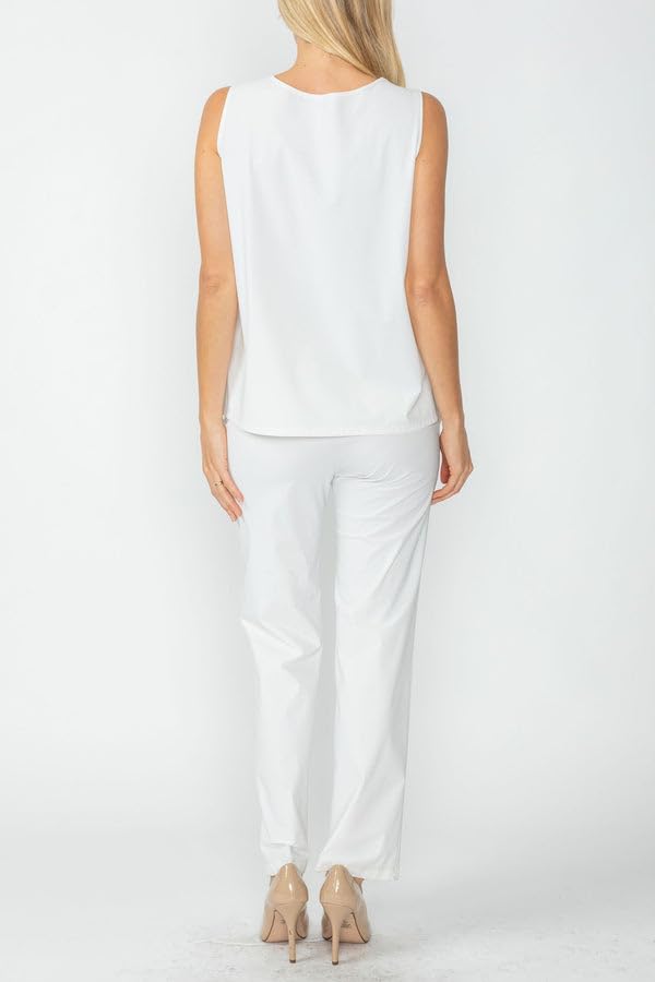 Women's Zip-Up Top & Wide-Leg Pants Set