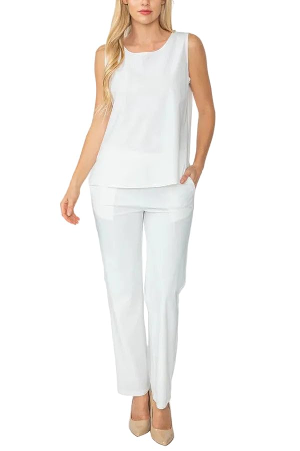 Women's Zip-Up Top & Wide-Leg Pants Set