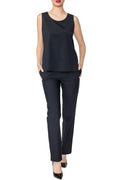 Women's Zip-Up Top & Wide-Leg Pants Set
