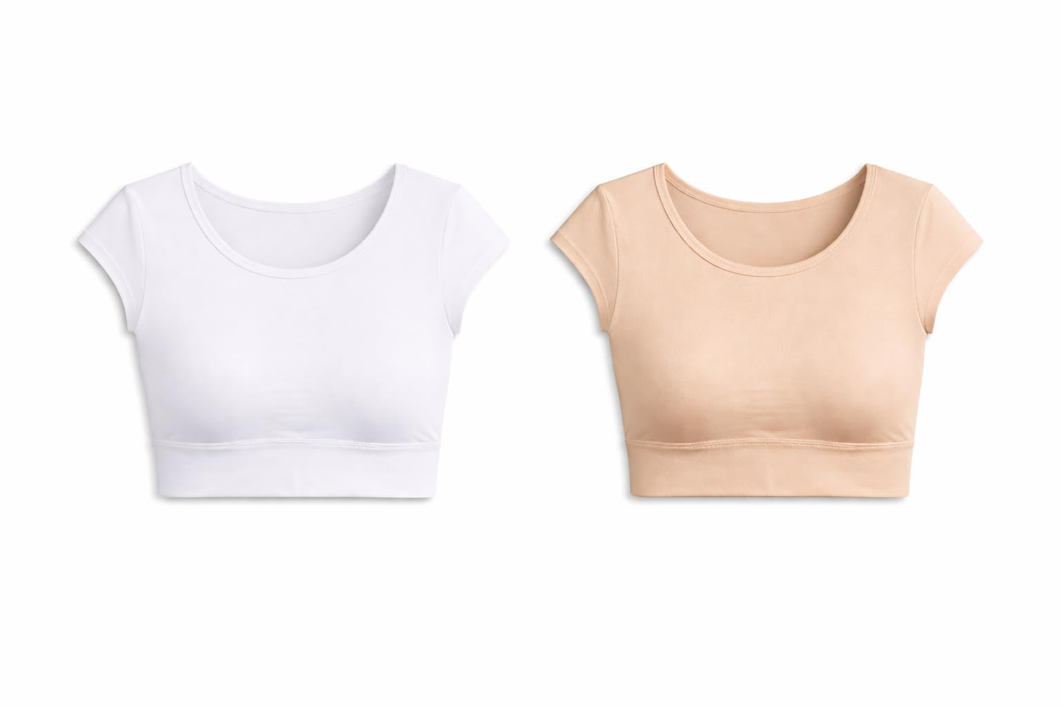 Women's Cap Sleeve Layering Crop Top