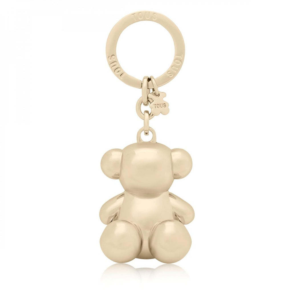 Gold Metal Bold Bear Key Ring
