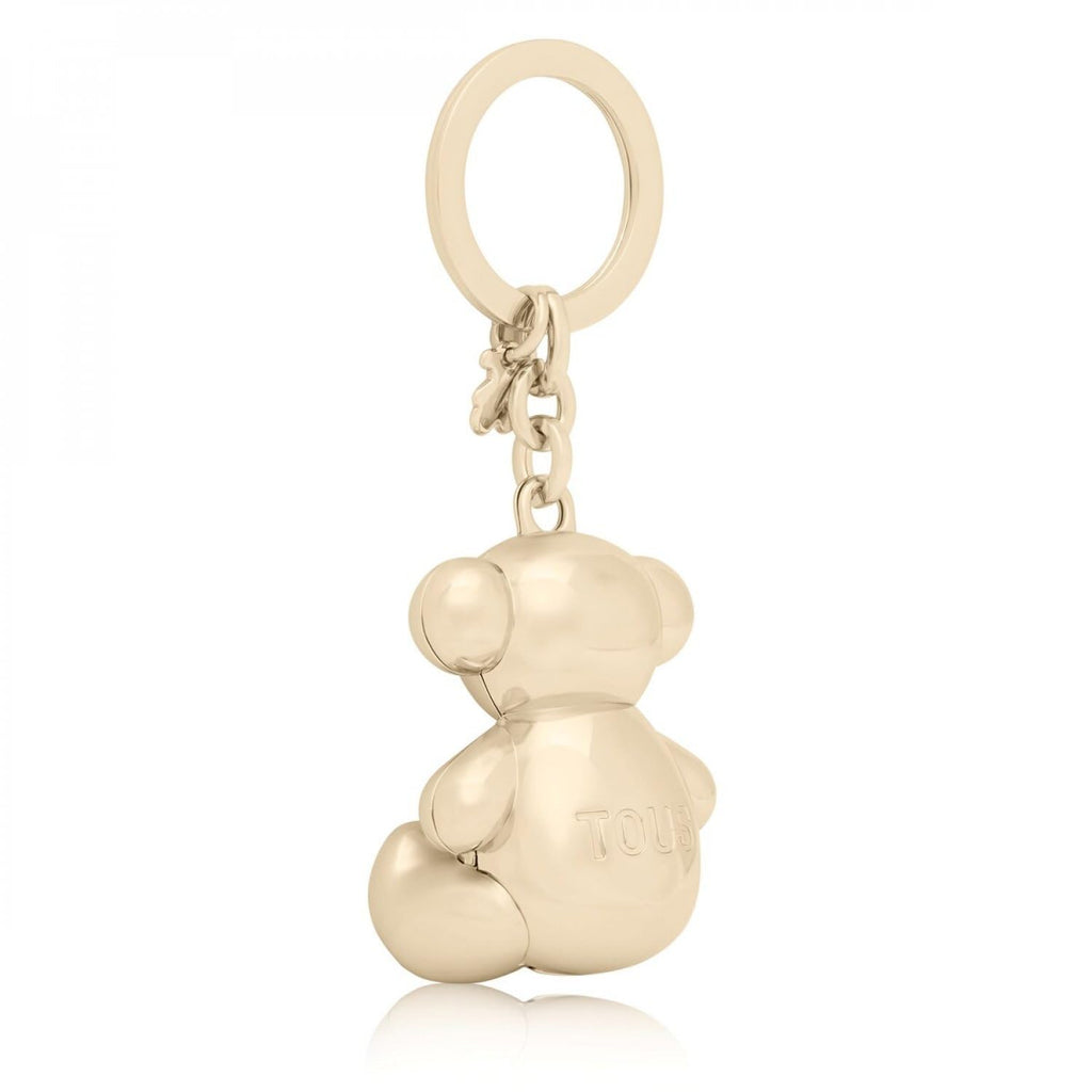 Gold Metal Bold Bear Key Ring