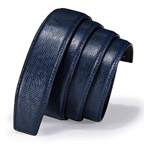 Men's Genuine Leather Automatic Buckle Belt Set