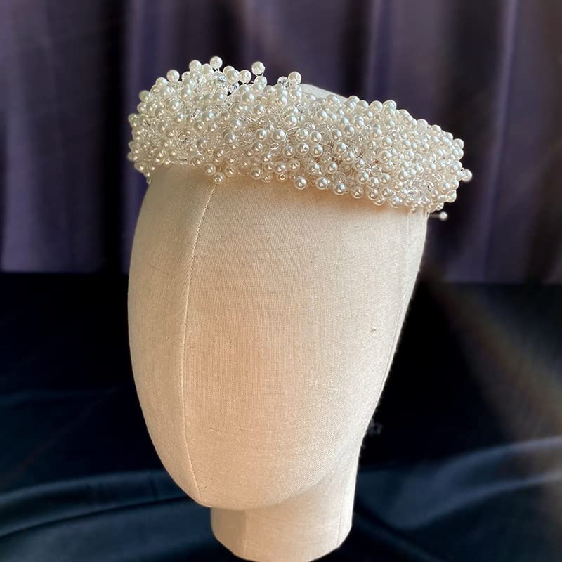 Pearl Statement Headband Bridal Wedding Headdress