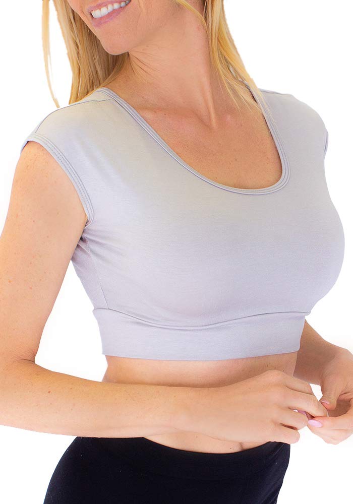 Women's Cap Sleeve Layering Crop Top