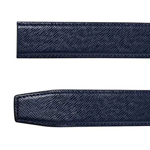 Men's Genuine Leather Automatic Buckle Belt Set