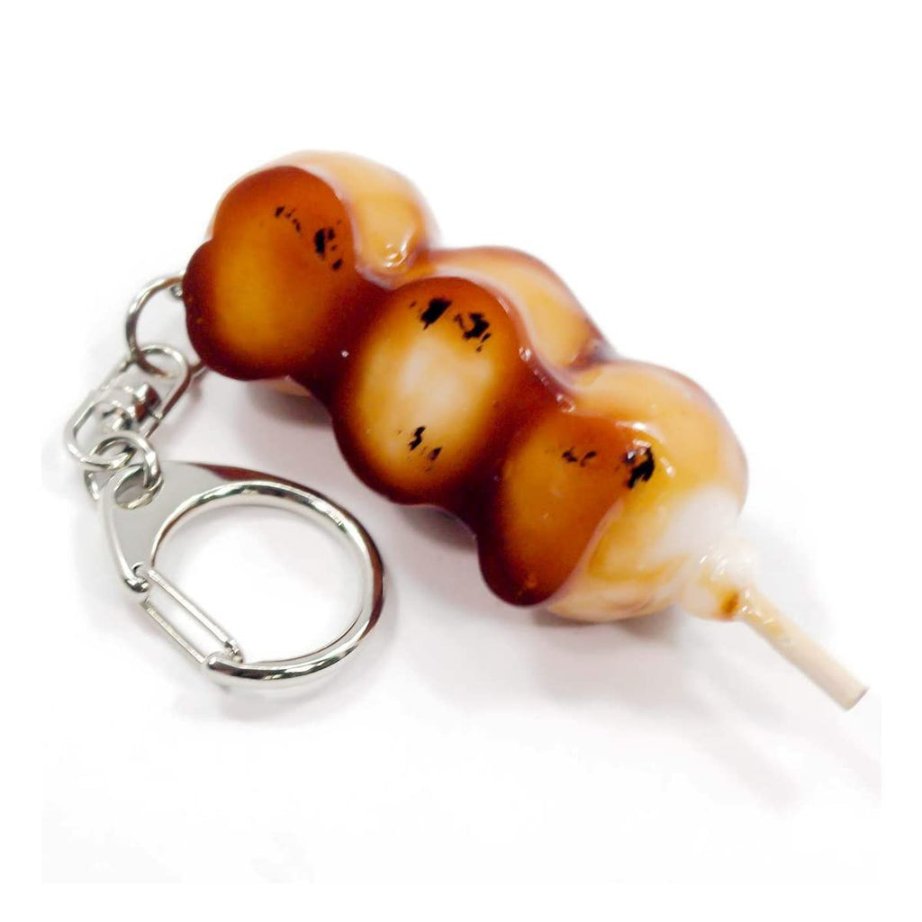 Handmade Mitarashi Dango Food Keychain Pendant