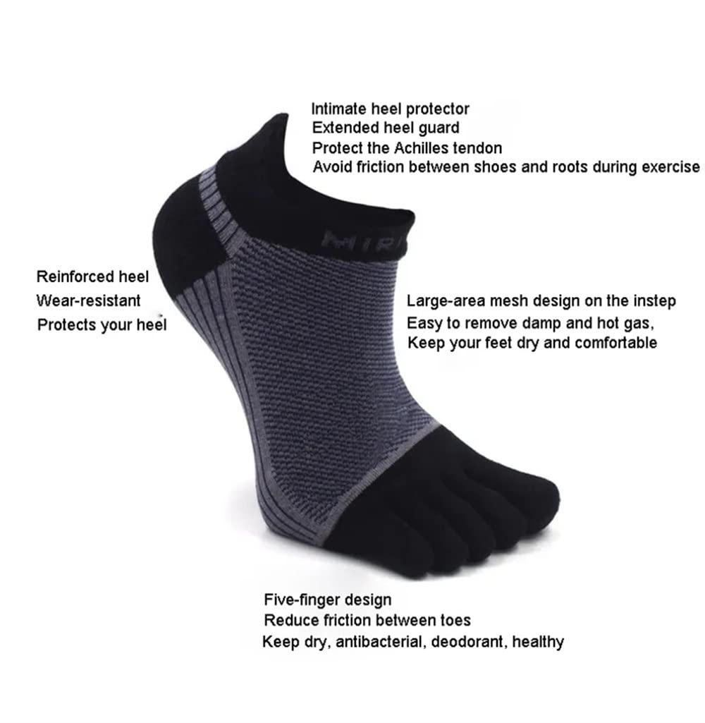 3 Pairs Men’s Breathable Mesh Toe Socks