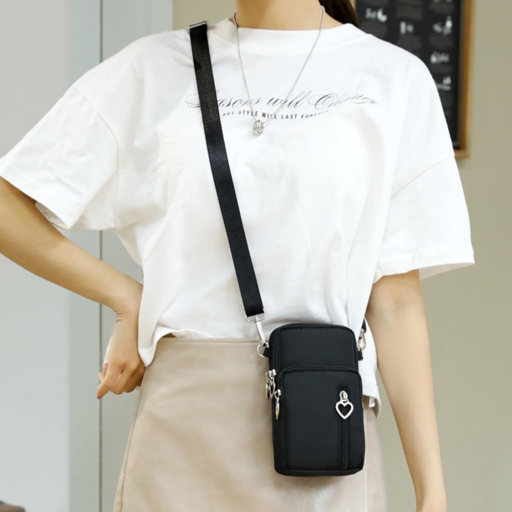 Women's Small Nylon Phone Crossbody Bag