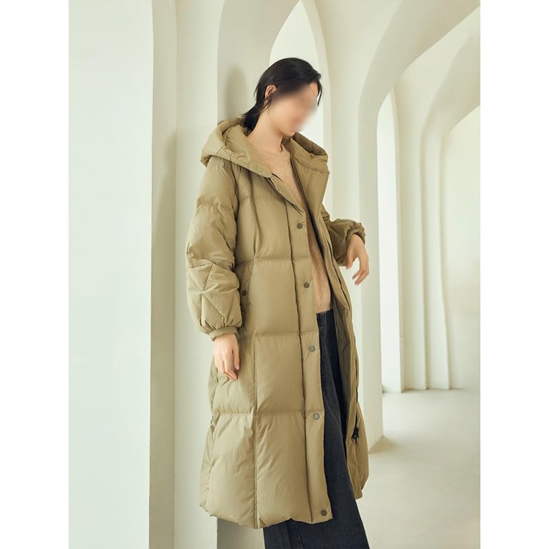 Women's Long White Duck Down Coat