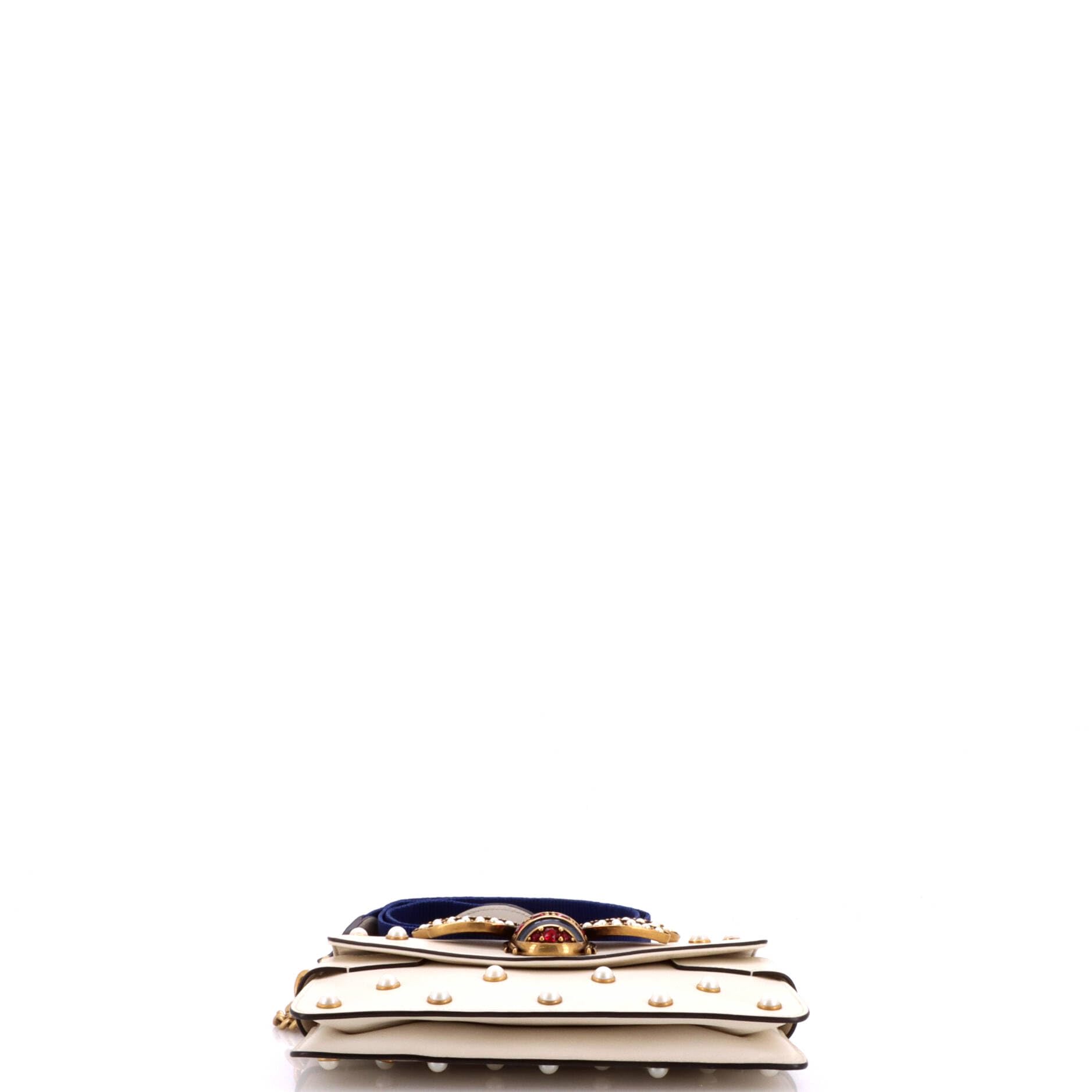 Pre-Loved Mini Pearly Bee Shoulder Bag
