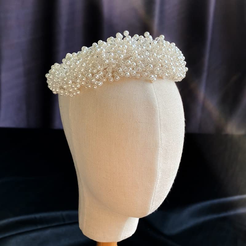 Pearl Statement Headband Bridal Wedding Headdress