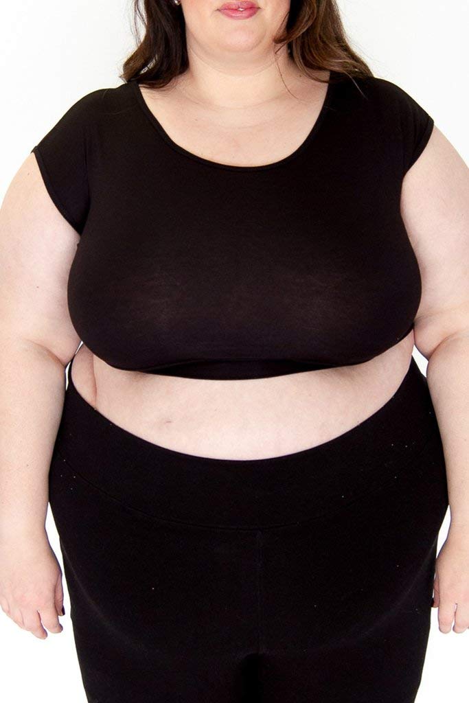 Women's Cap Sleeve Layering Crop Top