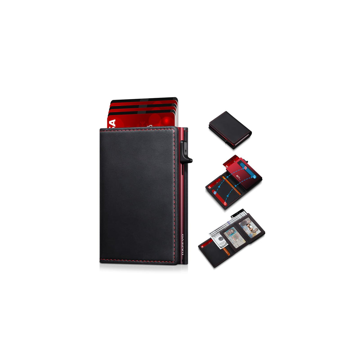Men's RFID-Blocking Trifold Leather Wallet
