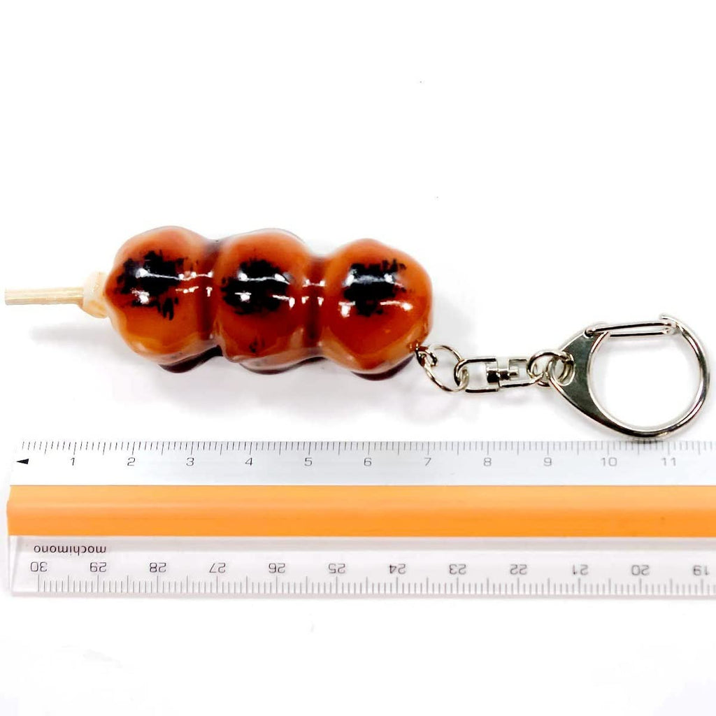 Handmade Mitarashi Dango Food Keychain Pendant