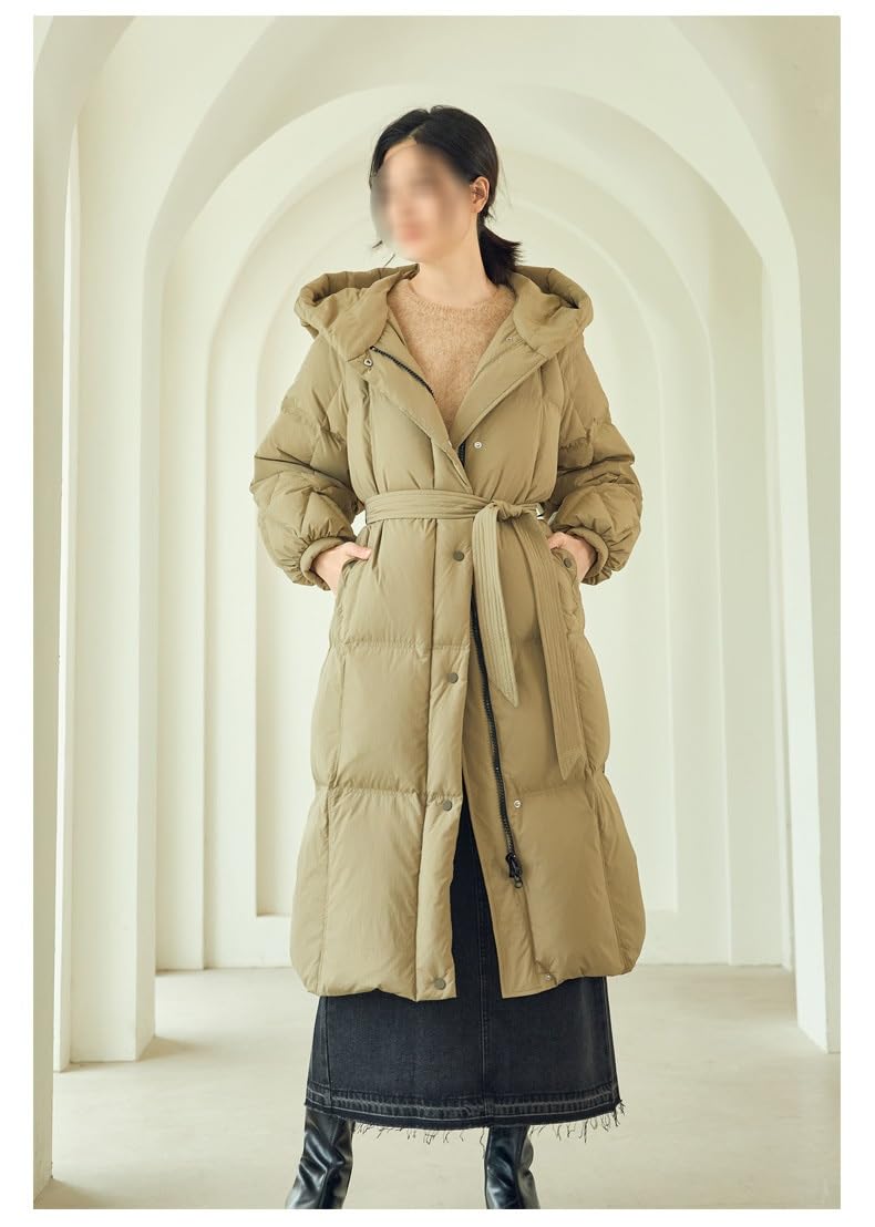 Women's Long White Duck Down Coat