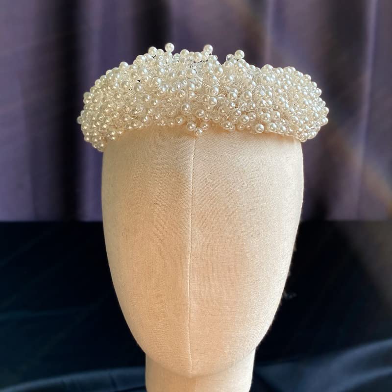 Pearl Statement Headband Bridal Wedding Headdress