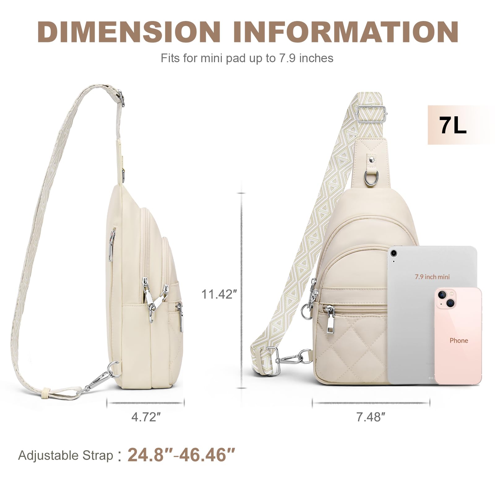 Women's Anti-Theft RFID Travel Sling Bag