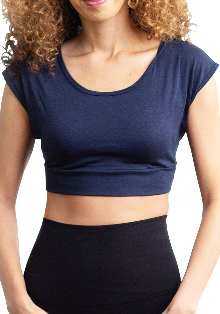 Women's Cap Sleeve Layering Crop Top