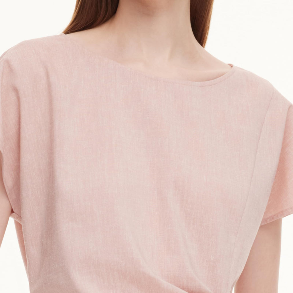Women's Side-Tie Top & Wide-Leg Pants Set