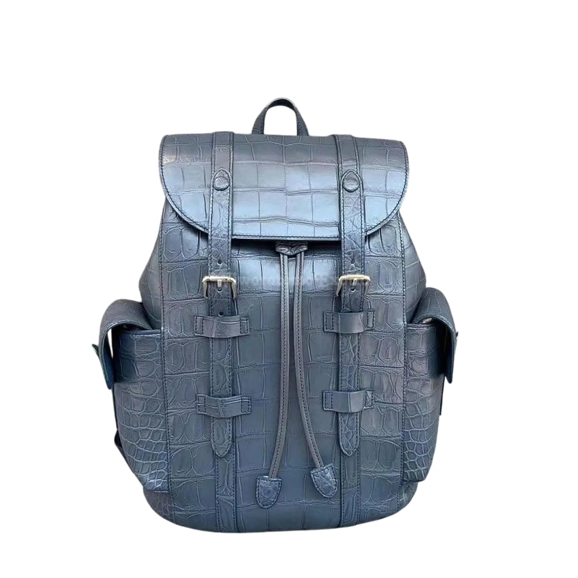 Unisex Genuine Alligator Leather Backpack