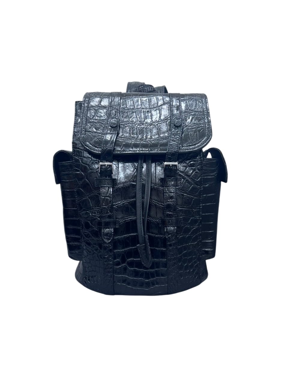 Unisex Genuine Alligator Leather Backpack