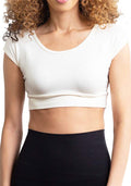 Women's Cap Sleeve Layering Crop Top