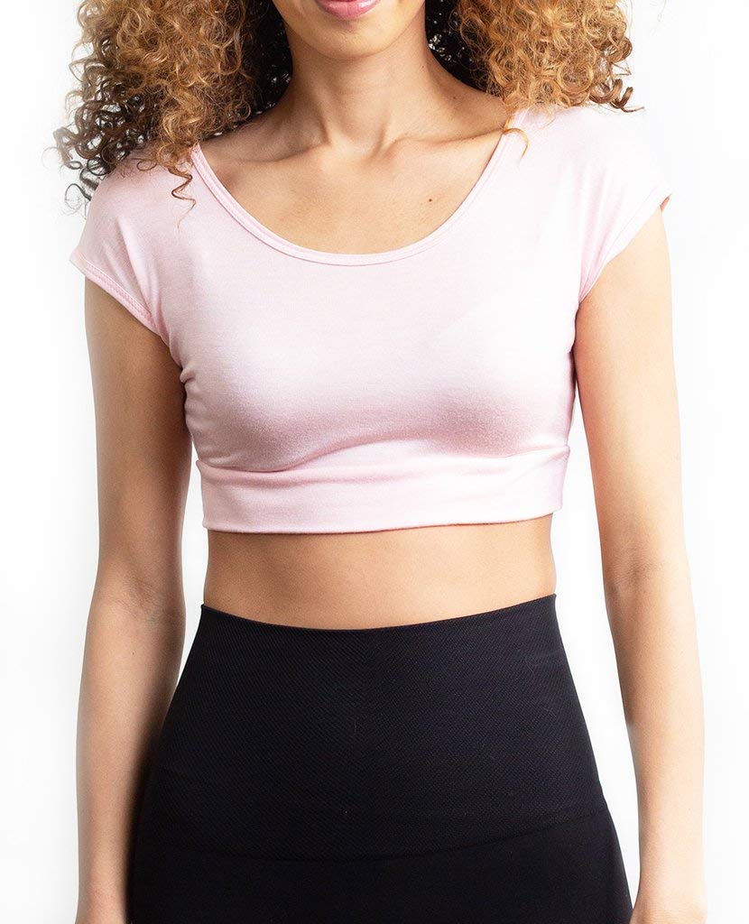 Women's Cap Sleeve Layering Crop Top