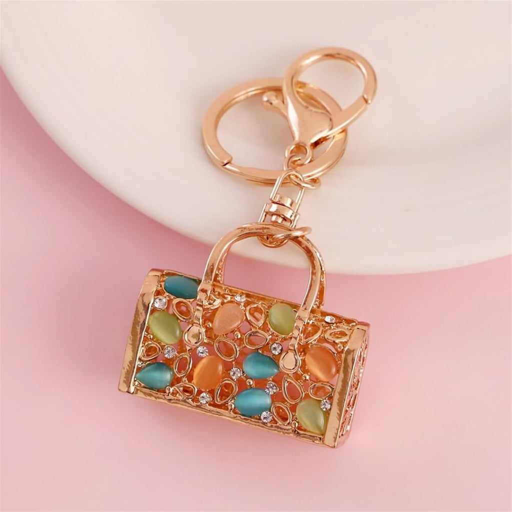 Crystal Rhinestone Keychain Handbag Charm