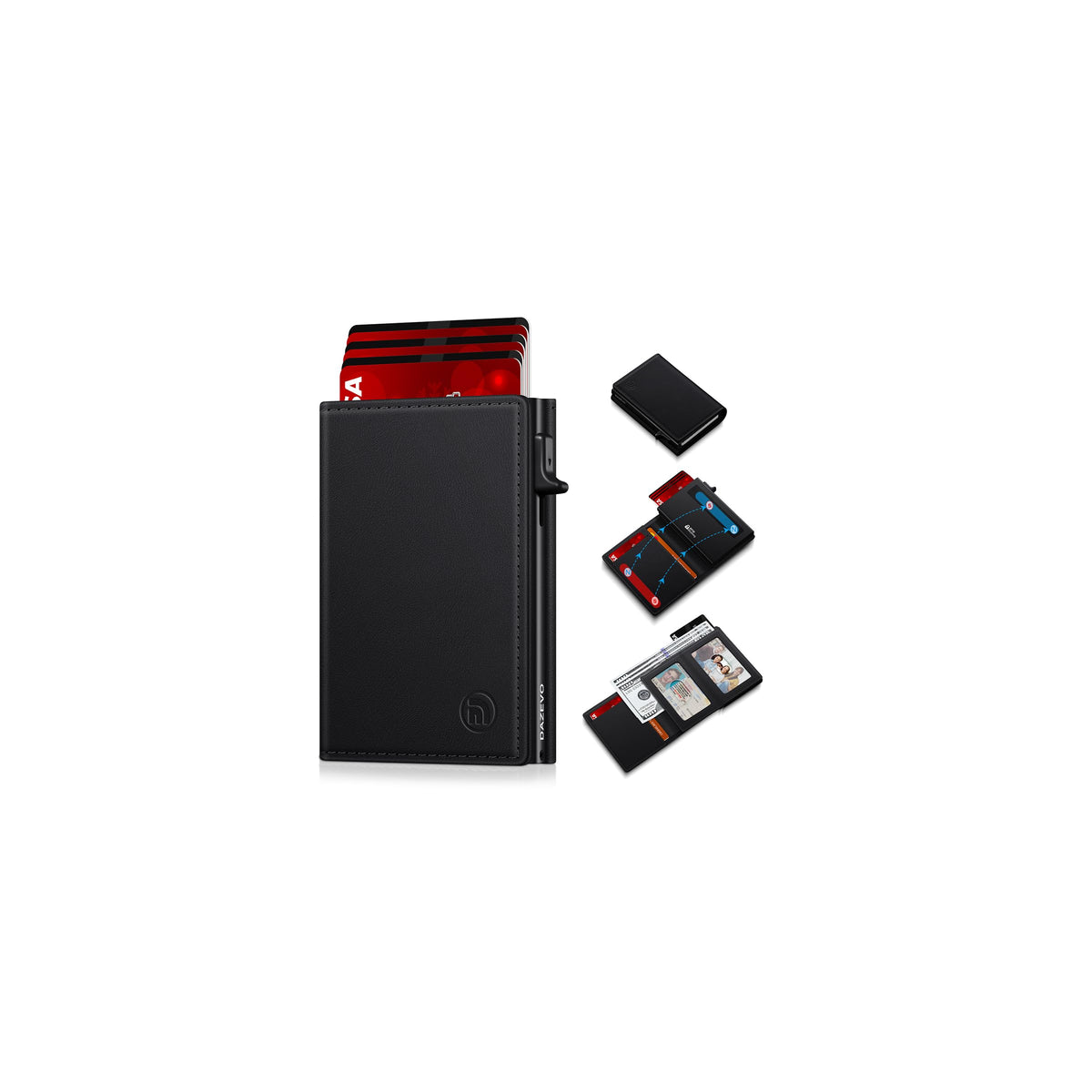 Men's RFID-Blocking Trifold Leather Wallet