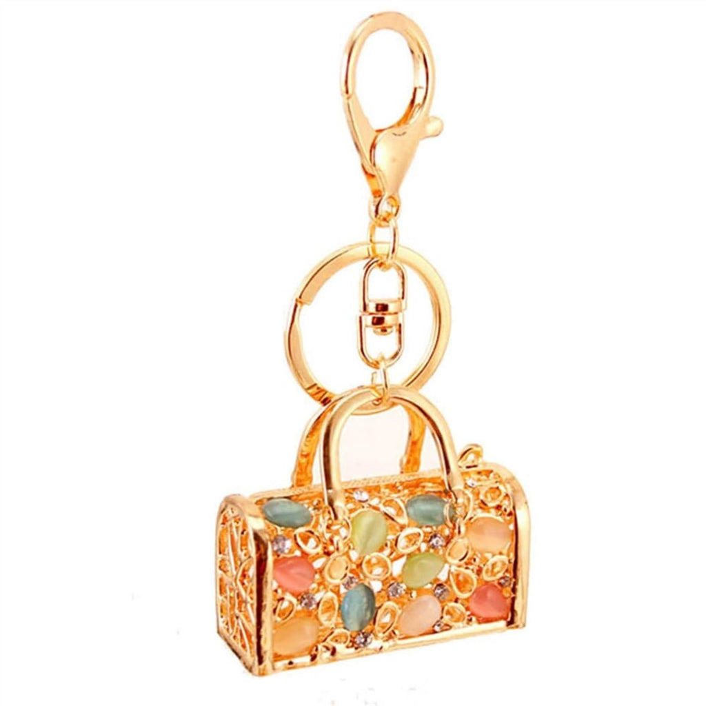 Crystal Rhinestone Keychain Handbag Charm