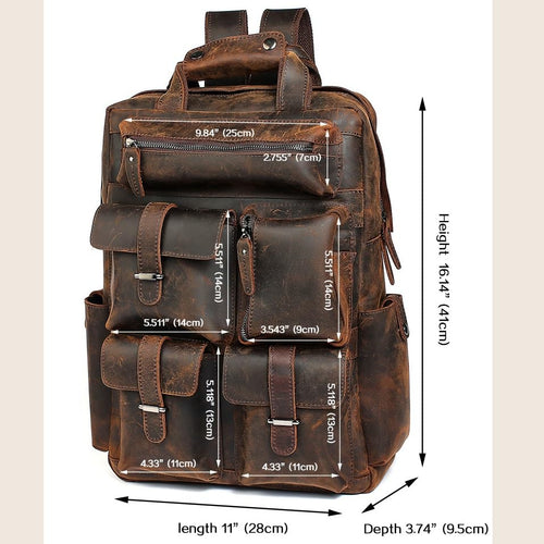 CGTENBS Laptop LARGE Backpack Casual Bookbag Daypack Camping Travel Rucksack