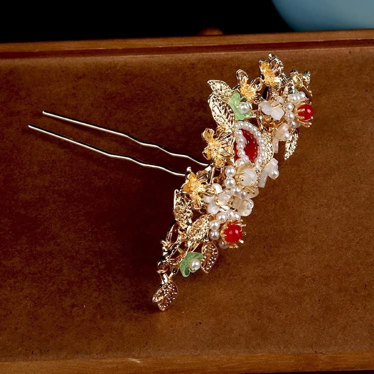 Tassel Coronet Hairpin Tiara Set for Weddings