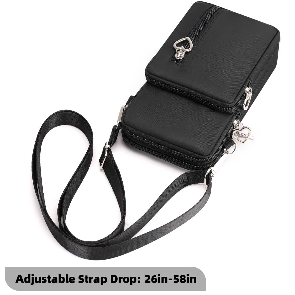 Women's Small Nylon Phone Crossbody Bag