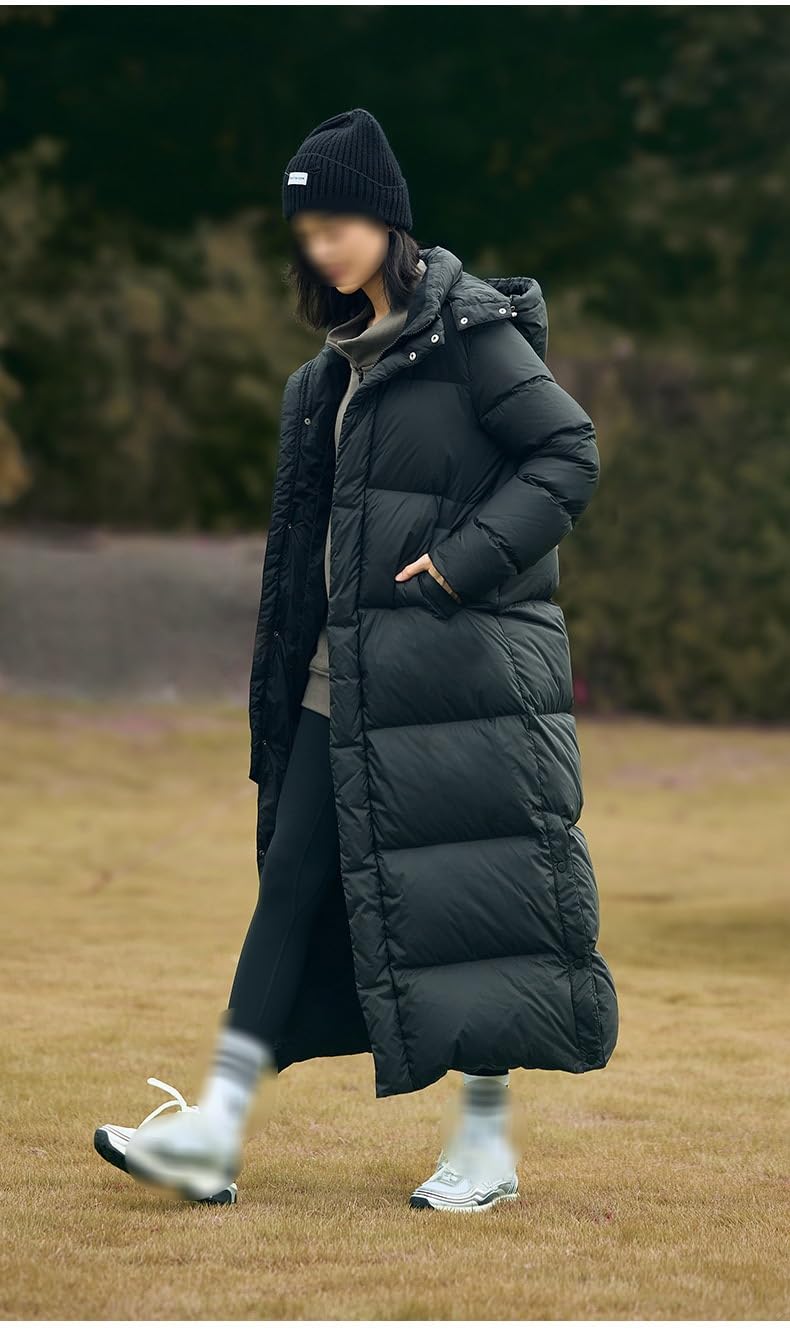 Women's Long White Duck Down Coat