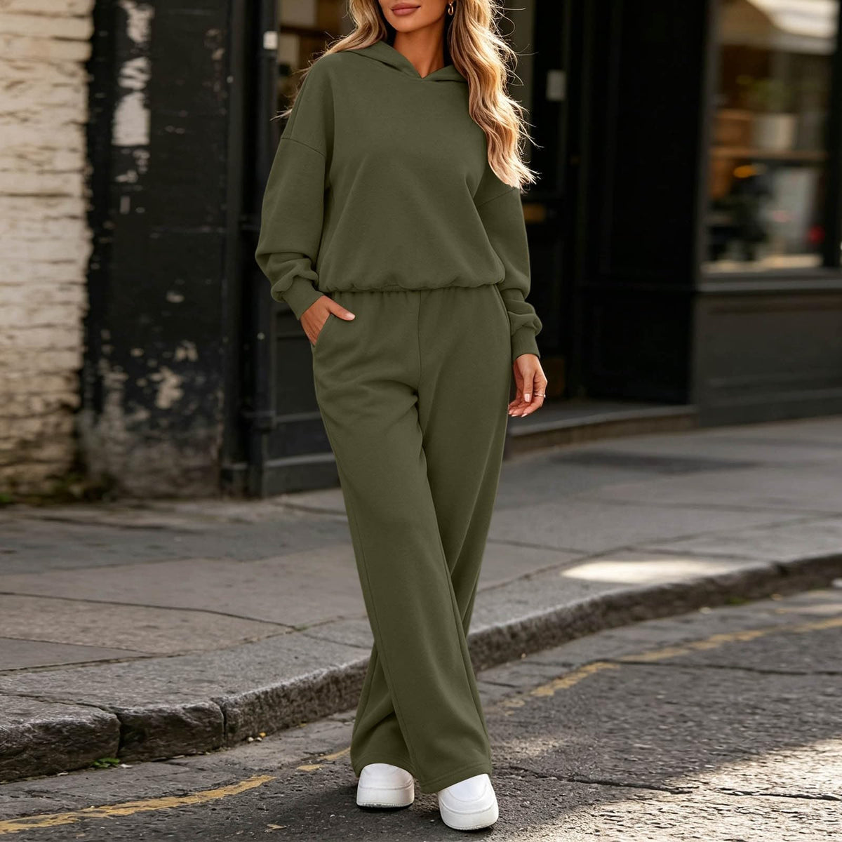 Women's Oversized Two-Piece Loungewear Set