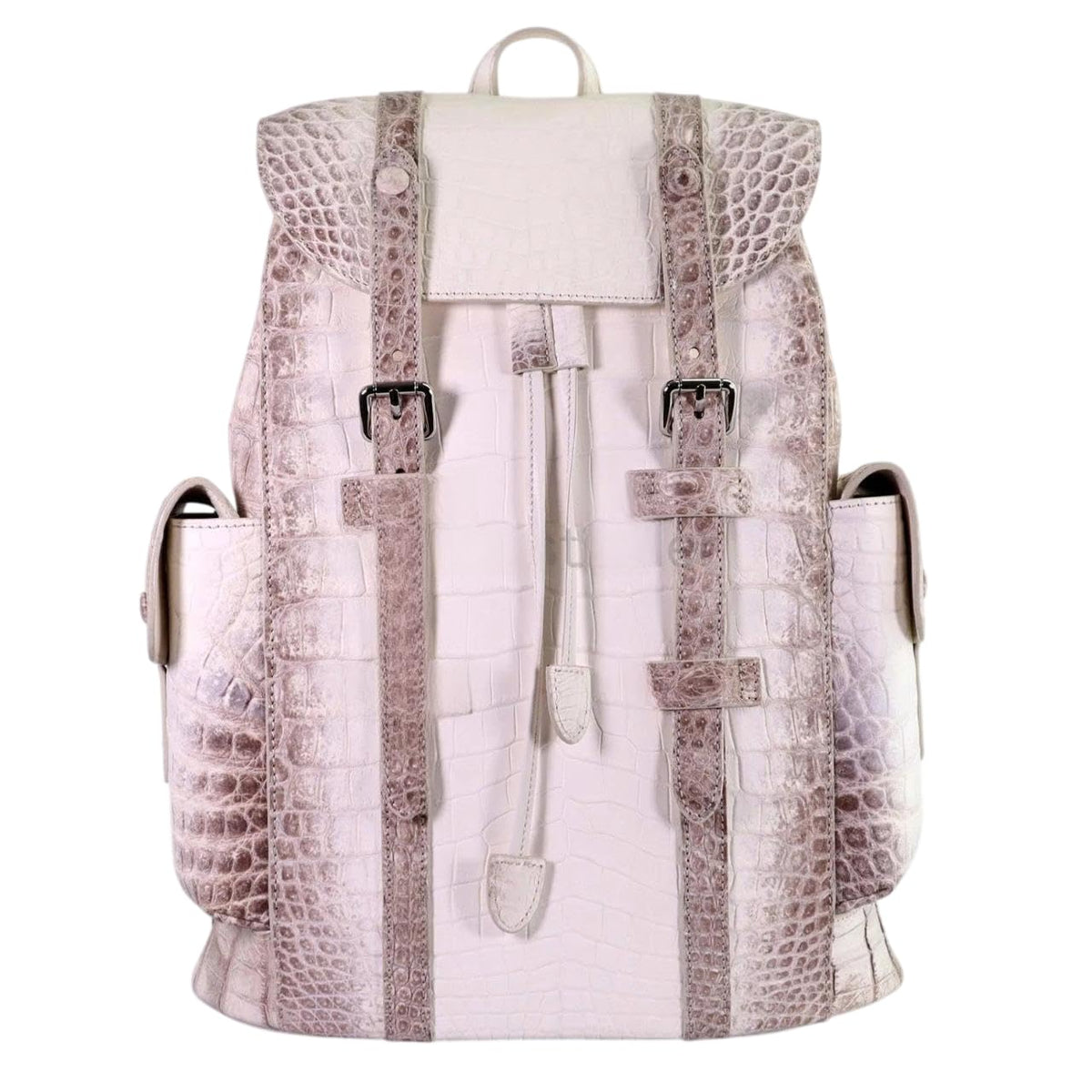 Unisex Genuine Alligator Leather Backpack