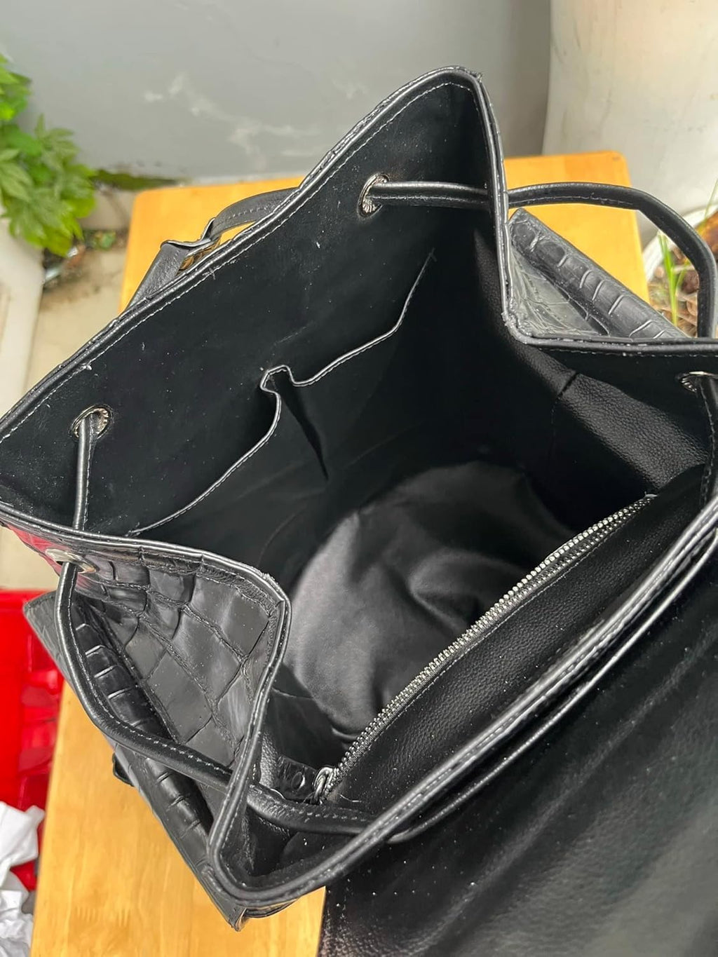 Unisex Genuine Alligator Leather Backpack