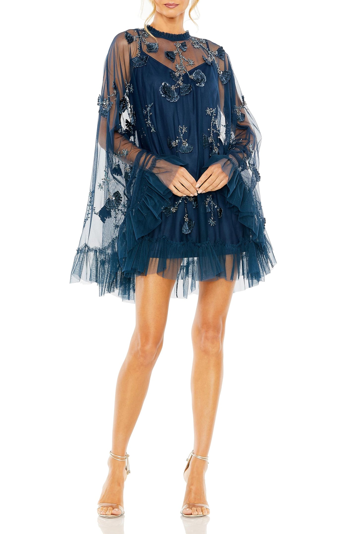 Embellished Trapeze Dress