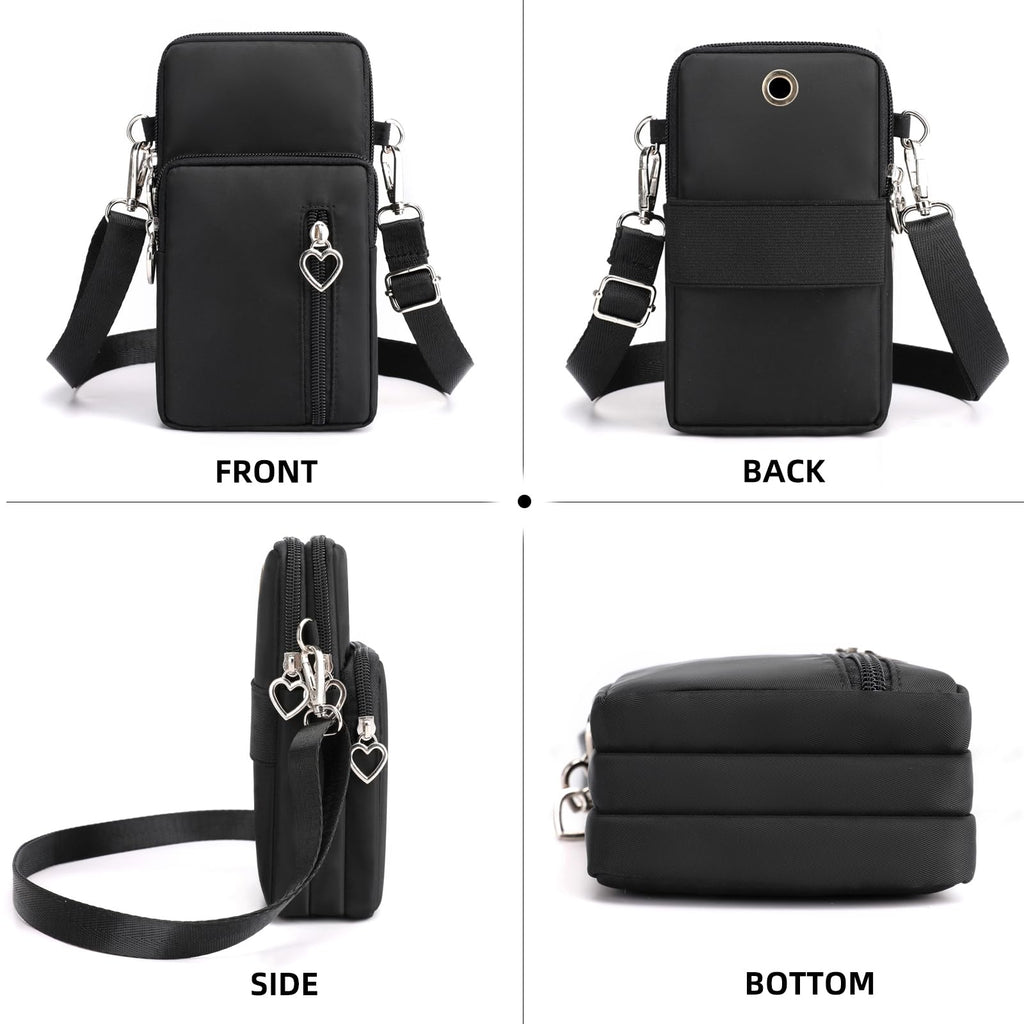 Women's Small Nylon Phone Crossbody Bag