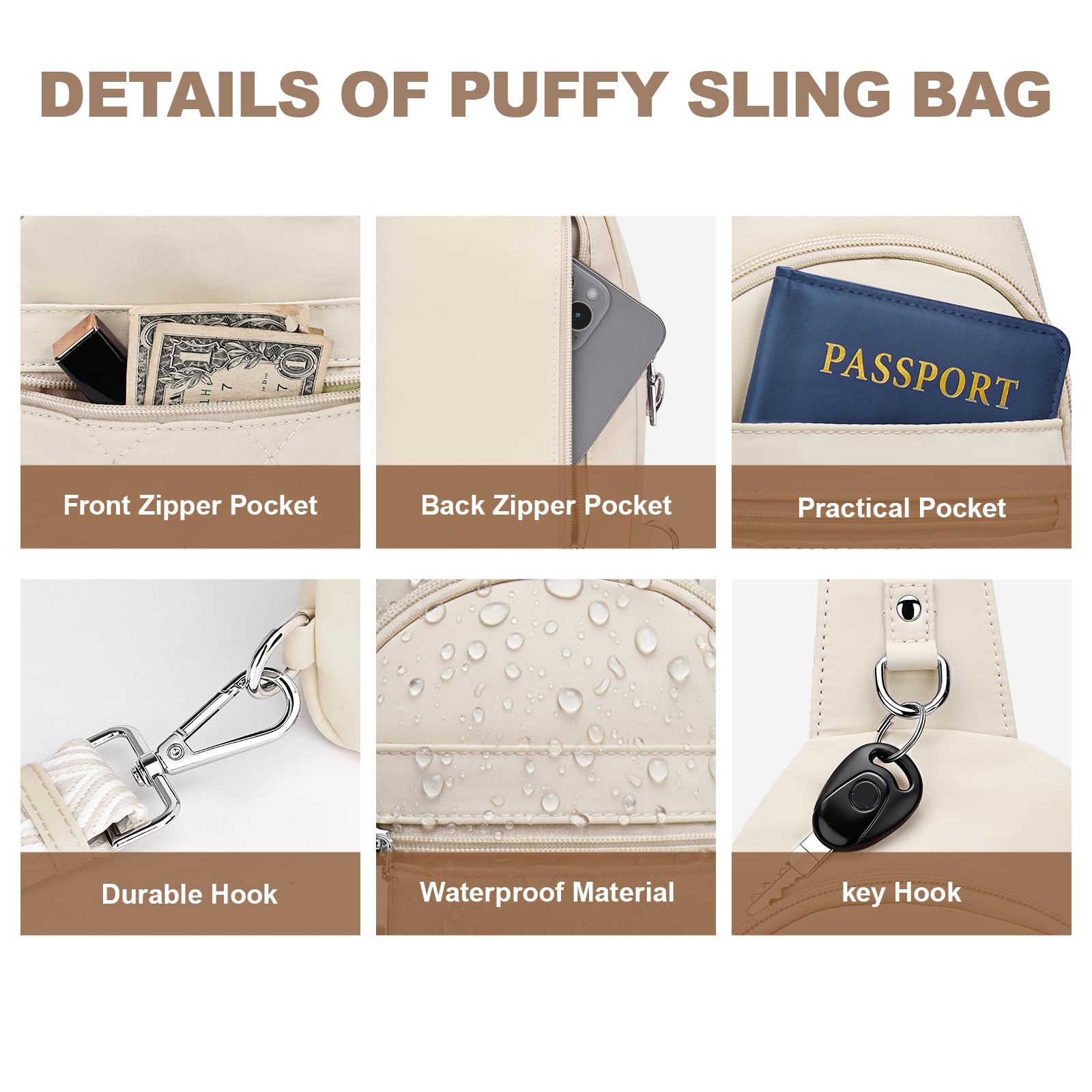 Women's Anti-Theft RFID Travel Sling Bag
