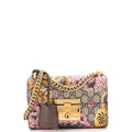 Pre-Loved Small Brown Printed Canvas Shoulder Bag