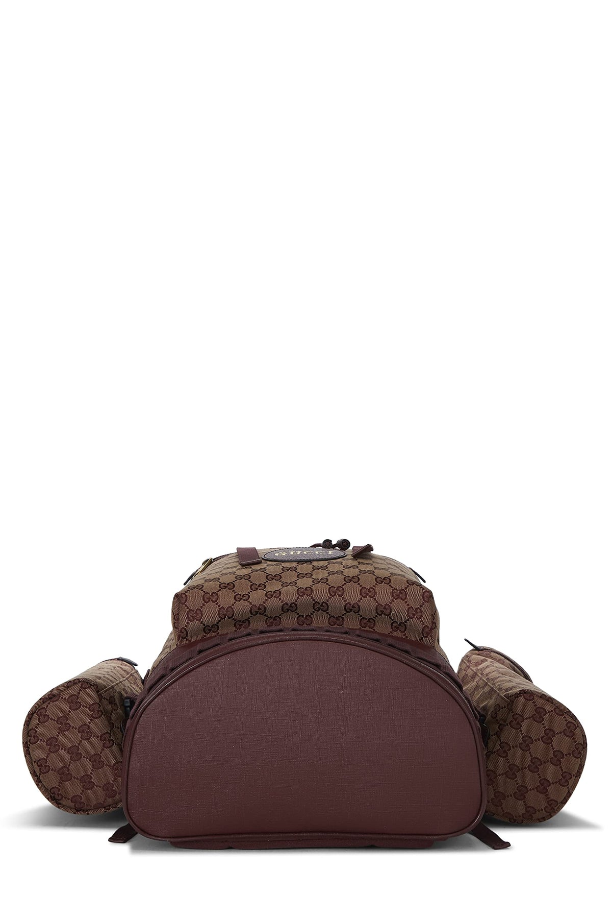 Pre-Loved Burgundy Monogram Canvas Hiking Backpack