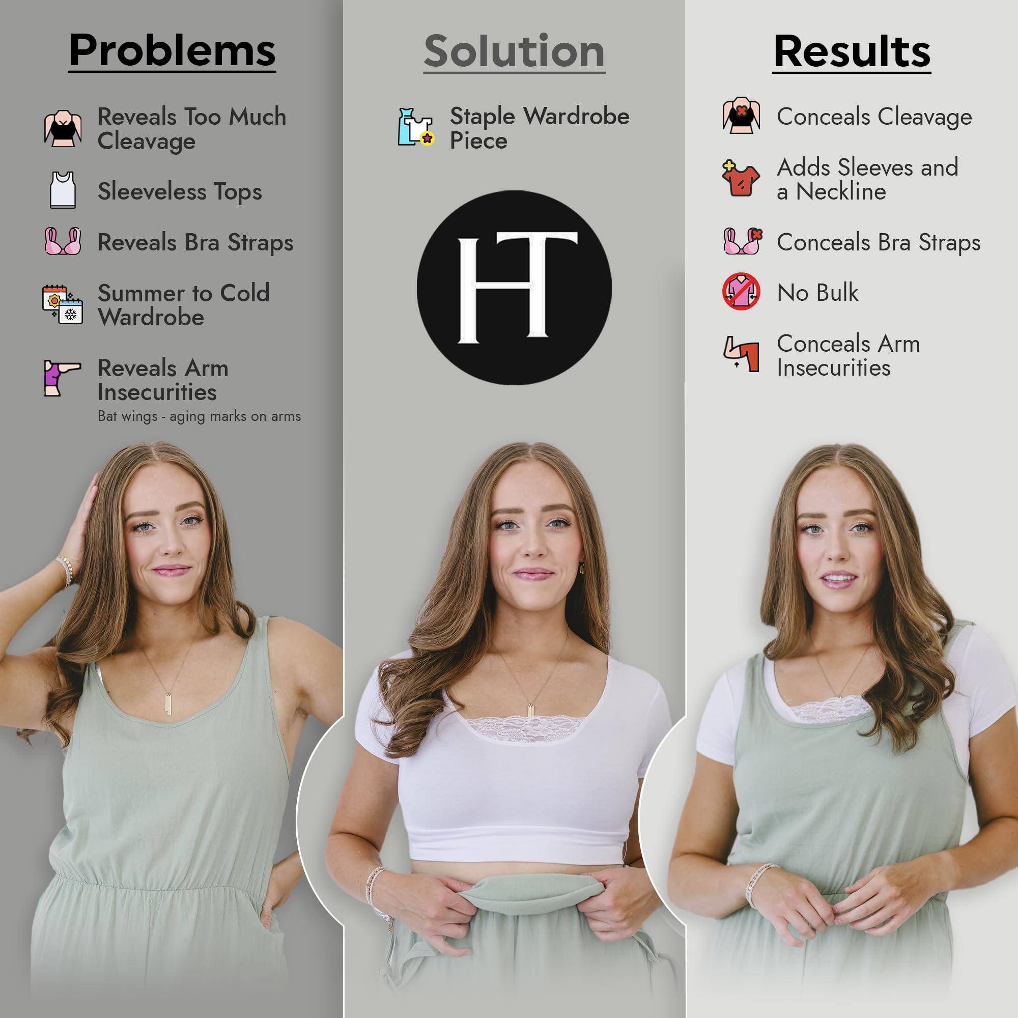 Women's Cap Sleeve Layering Crop Top