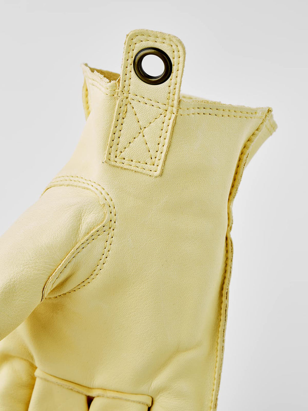 Water-Resistant Leather Outdoor Gloves, Natural Brown