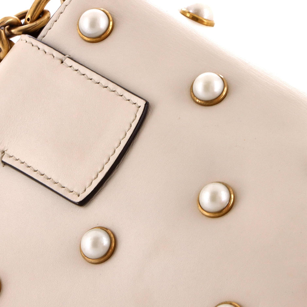 Pre-Loved Mini Pearly Bee Shoulder Bag