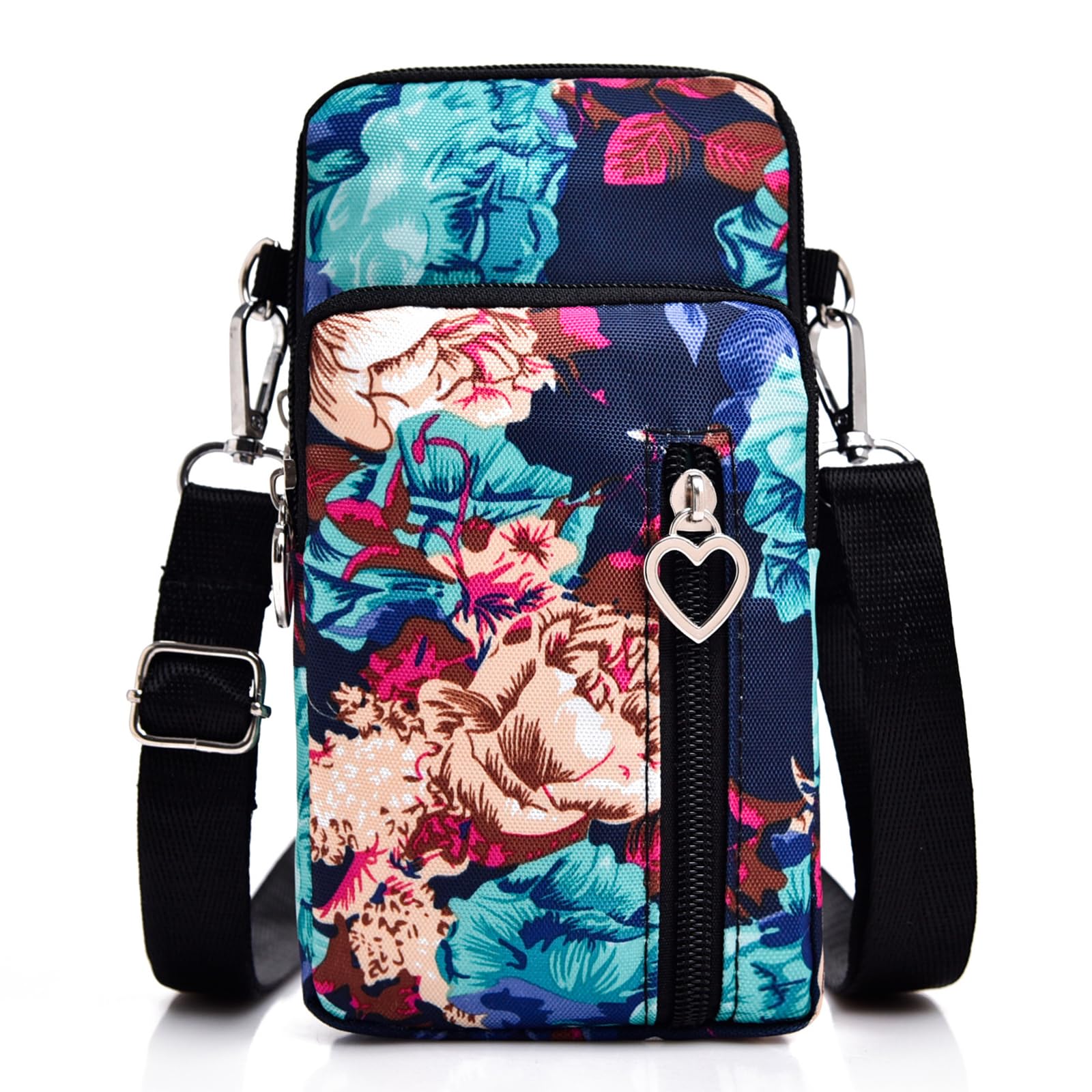 Women's Small Nylon Phone Crossbody Bag